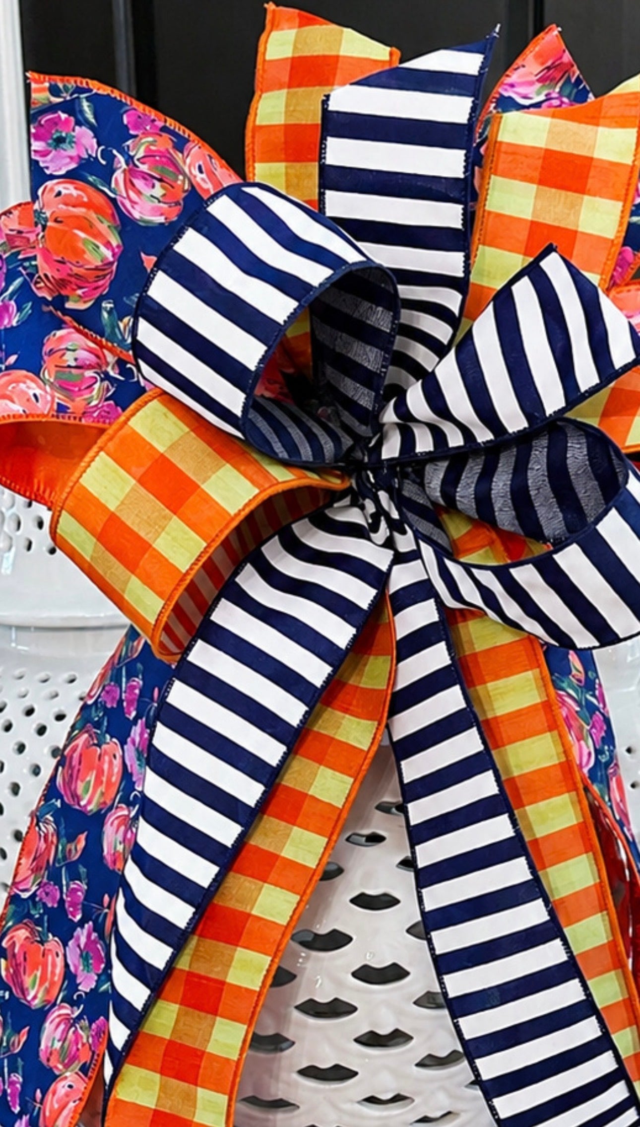Pumpkin Designer Fall Bow