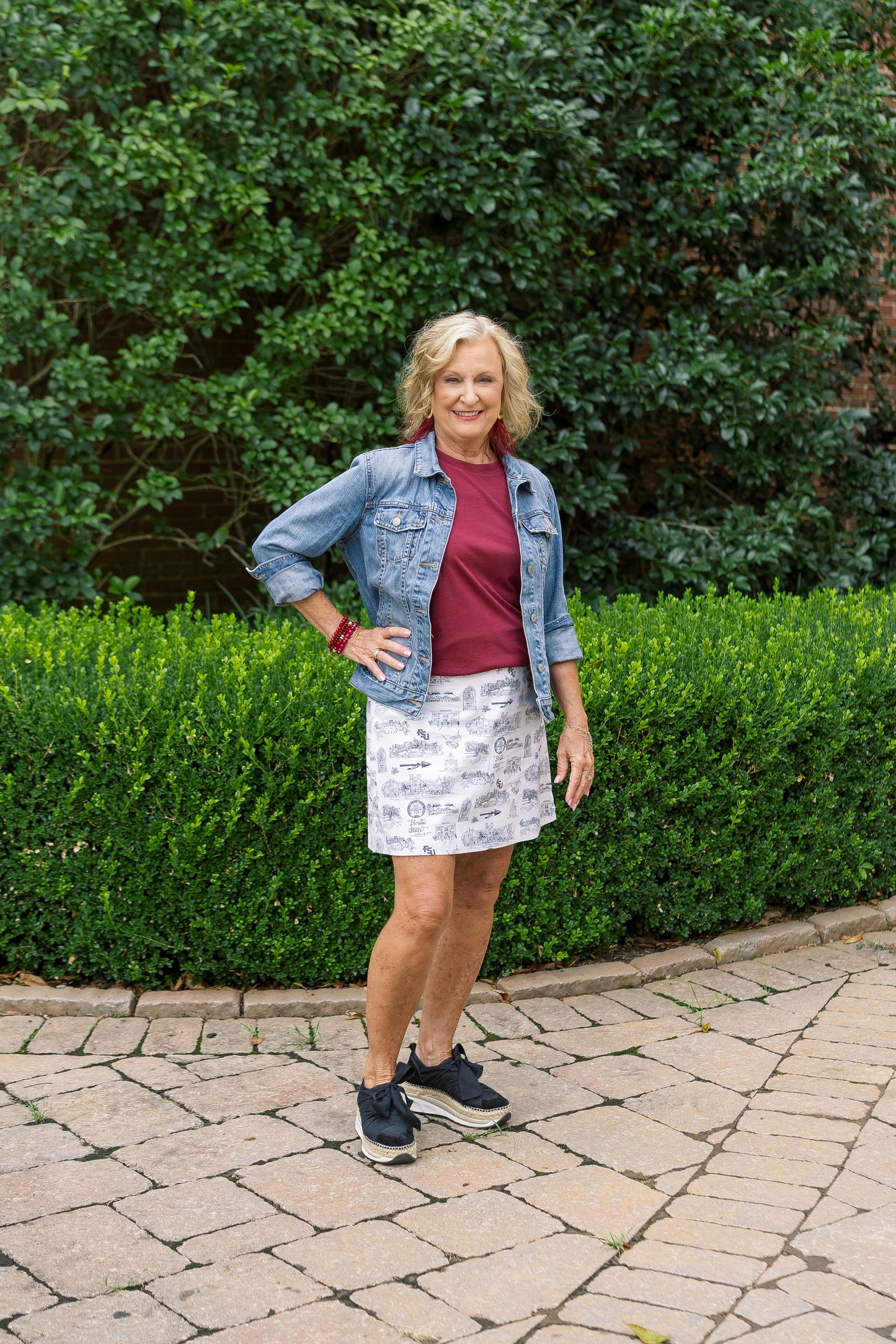 Langley Skirt Florida State Black & White