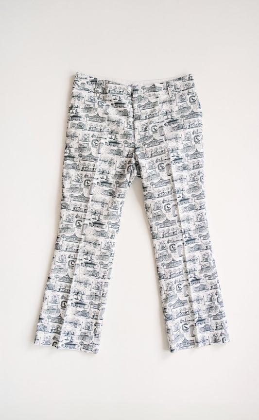 Rutledge Kick-Flare Pant University of South Carolina Black & White