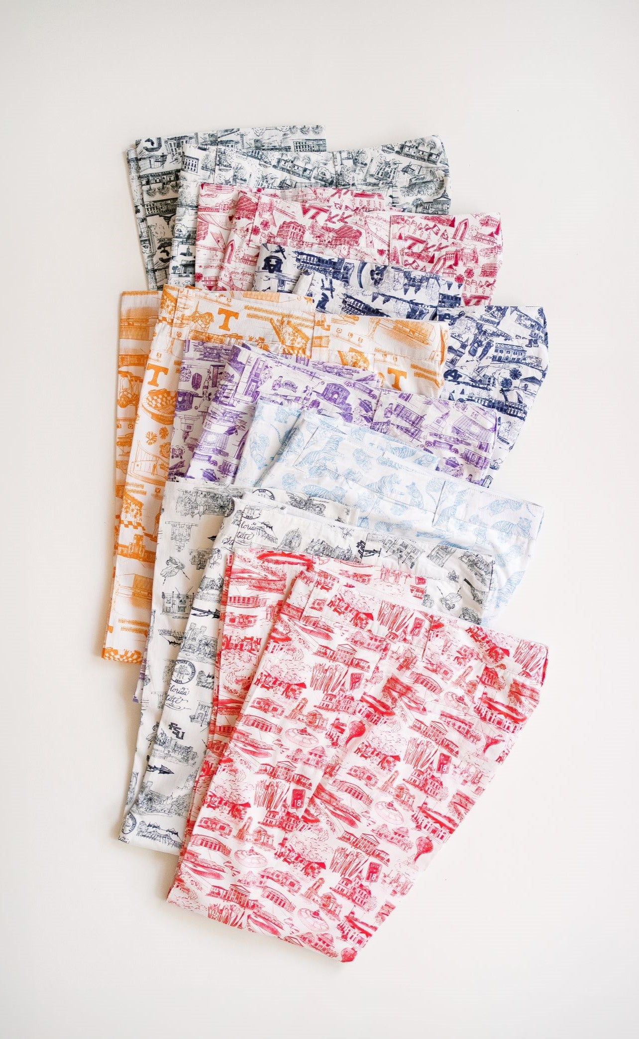 Rutledge Kick-Flare Pant Tennessee Orange & White