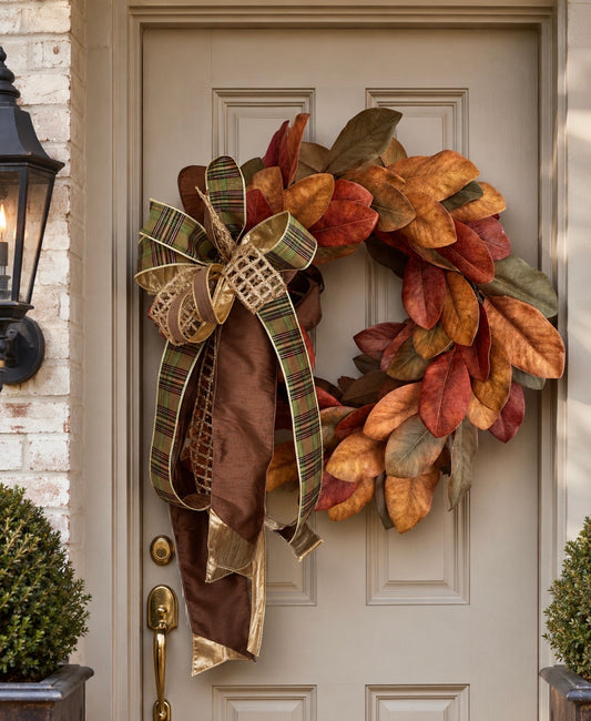 Fall Magnolia Leaf Wreath