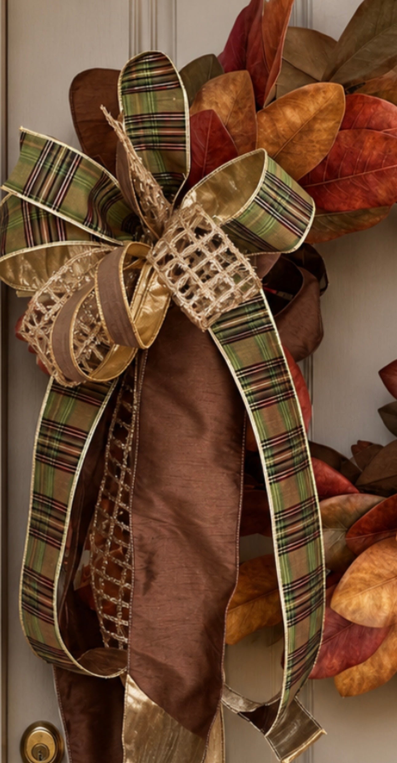Fall Magnolia Leaf Wreath