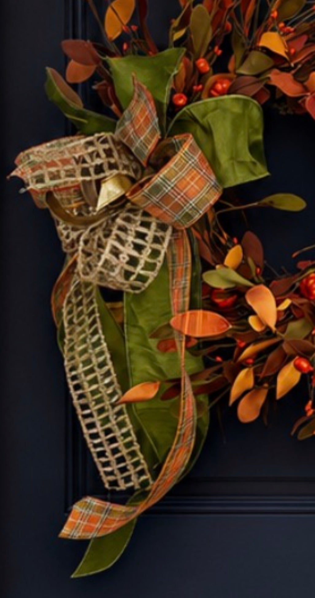 Fall Wreath with Pumpkins