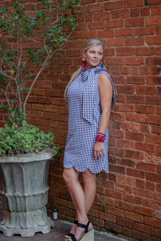 Mont Clare Dress - Black and White Gingham