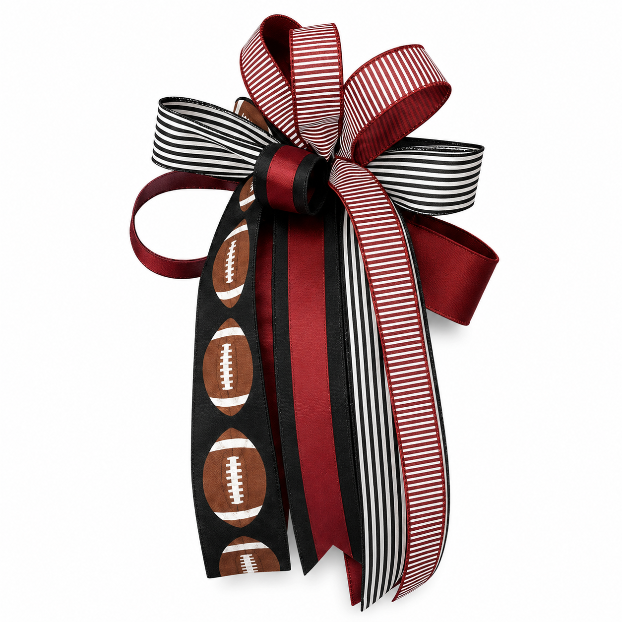 Garnet & Black  Game Day Bow