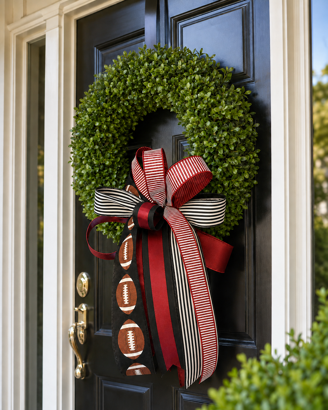 Garnet & Black  Game Day Bow