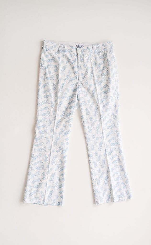 Rutledge Kick-Flare Pant Blue Tiger