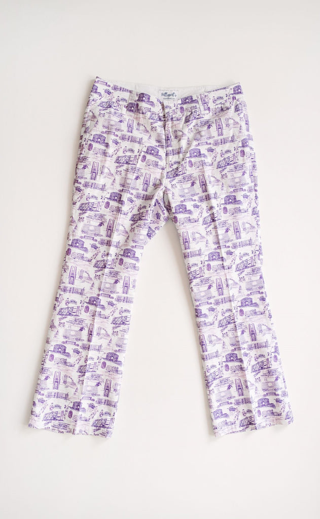 Rutledge Kick-Flare Pant Clemson Purple & White