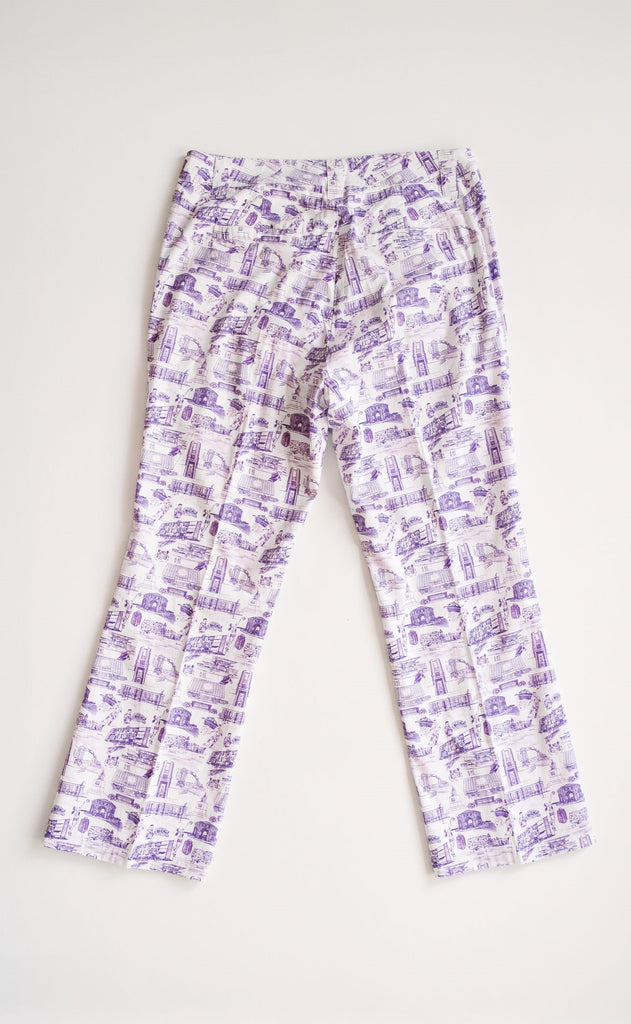 Rutledge Kick-Flare Pant Clemson Purple & White