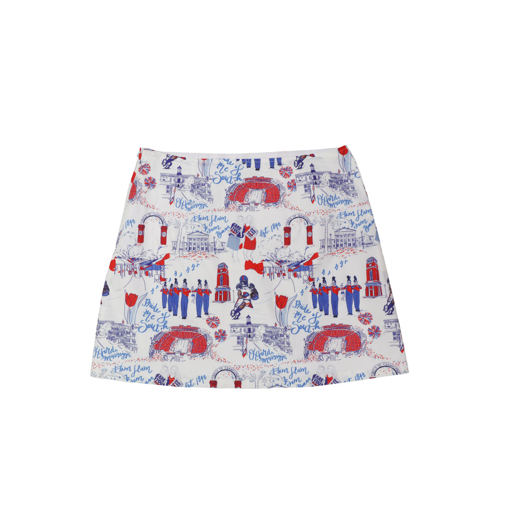 Langley Skirt - Ole Miss Toile